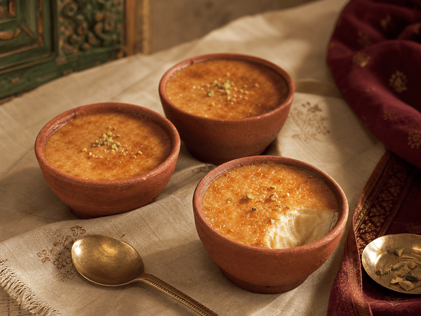 Traditional Mishti Doi at Bhim Chandra Nag
